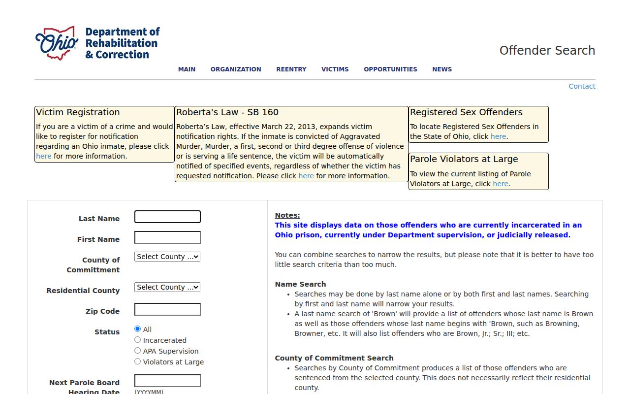 Lake County resident lookup Ohio state custody record search