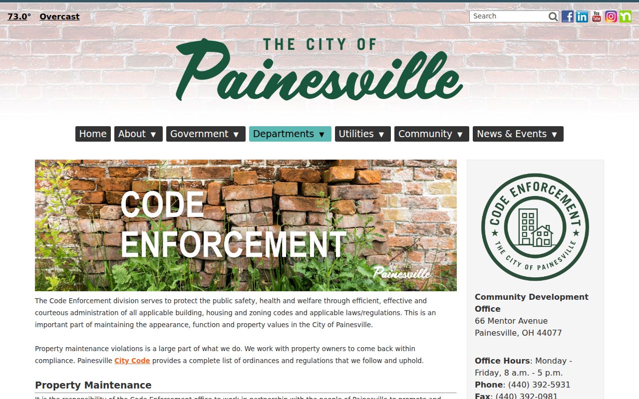 Lake County street directory Painesville address code records