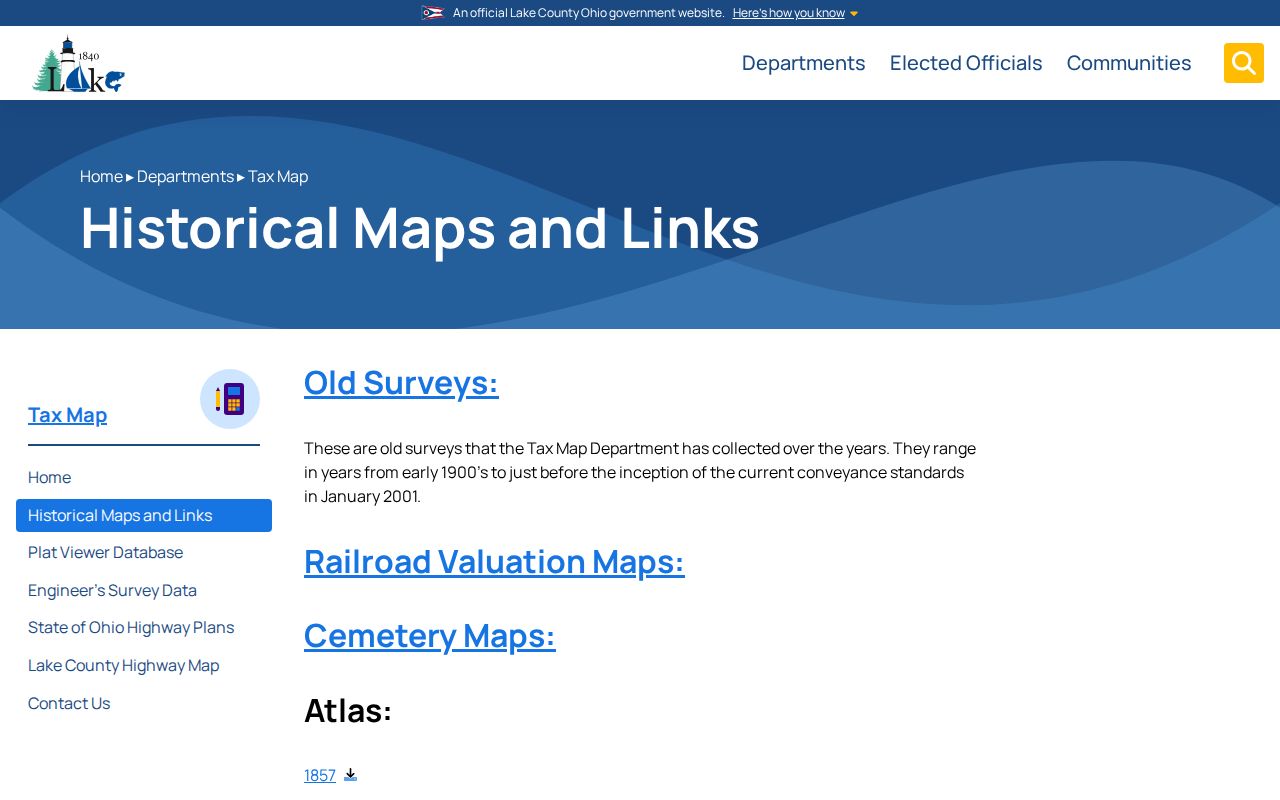 Lake County street directory historical street and tax maps