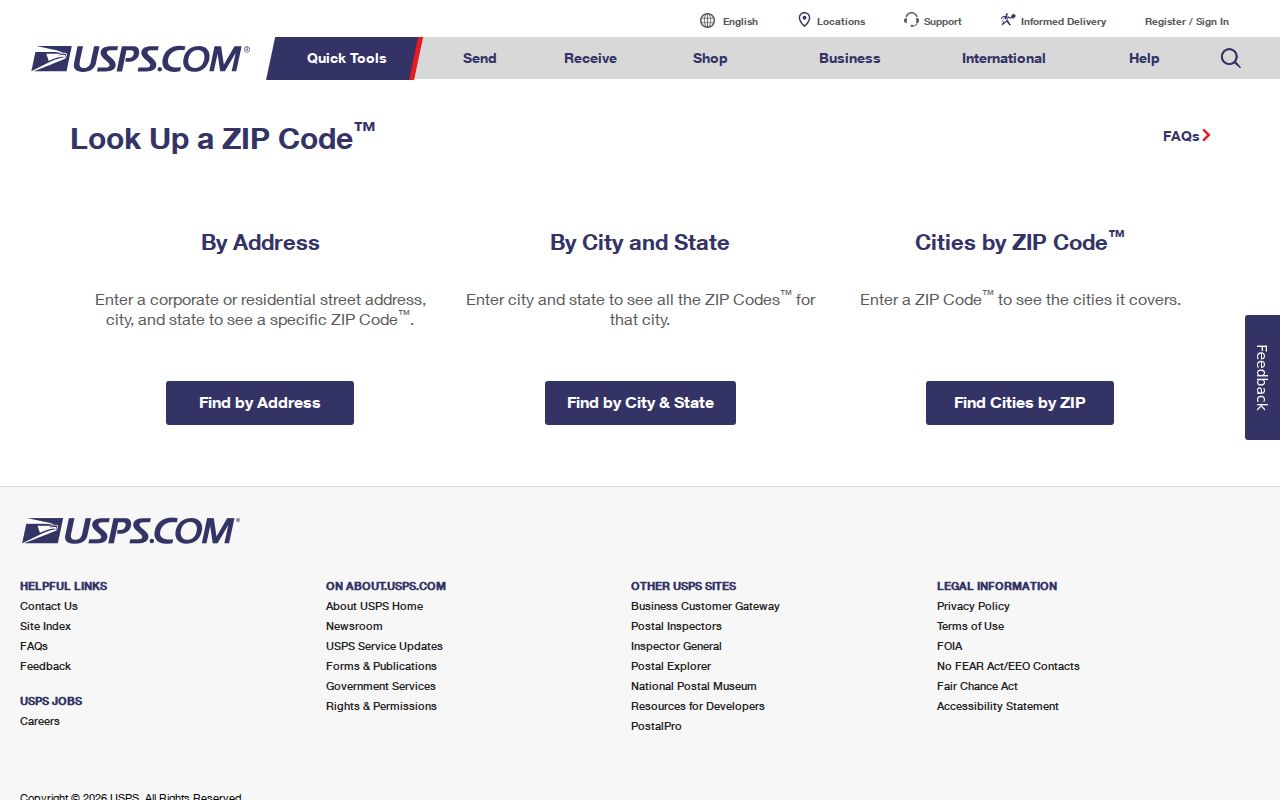 Lake County ZIP code verification with USPS lookup